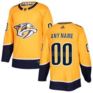 Herre NHL Nashville Predators Drakter Custom Adidas Hjemme Gull Authentic