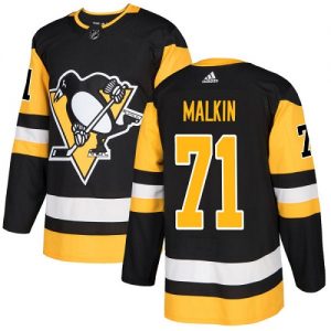 Herre NHL Pittsburgh Penguins Drakter Evgeni Malkin 71 Authentic Svart Adidas Hjemme