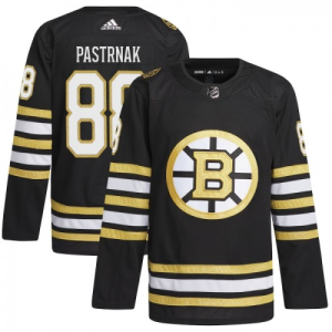 NHL Boston Bruins 100th Anniversary David Pastrnak Adidas 2023-24 Svart 