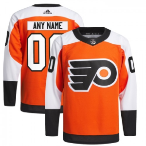 NHL Philadelphia Flyers Drakter Custom Adidas 2023-24 oransje