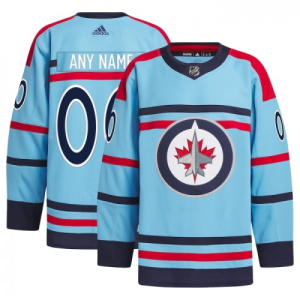 NHL Winnipeg Jets Drakter Custom Anniversary Adidas 2023-24 Blå
